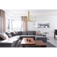 thumbnail image 2 of Living District Layne 30" 6-Light Transitional Metal Chandelier in Brass, 2 of 7