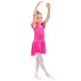 thumbnail image 4 of Maillots para bailar EQSJIU, mangas con volantes, pitaya, rojo, niñas de 5 a 6 años, 4 of 7