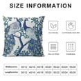 thumbnail image 6 of COMIO Chinoiserie Decor,Chinoiserie Pillow Cover,grandmillennial Home Decor,Grand Millennial Decor,Peacock Decor,Blue and White Pillow Covers,Peacock Pillow Cover,2 pcs White, 6 of 6
