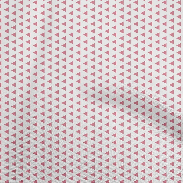 oneOone Rayon Pink Fabric Geometrical Sewing Craft Projects Fabric Prints By Yard 56 Inch Wide-aA