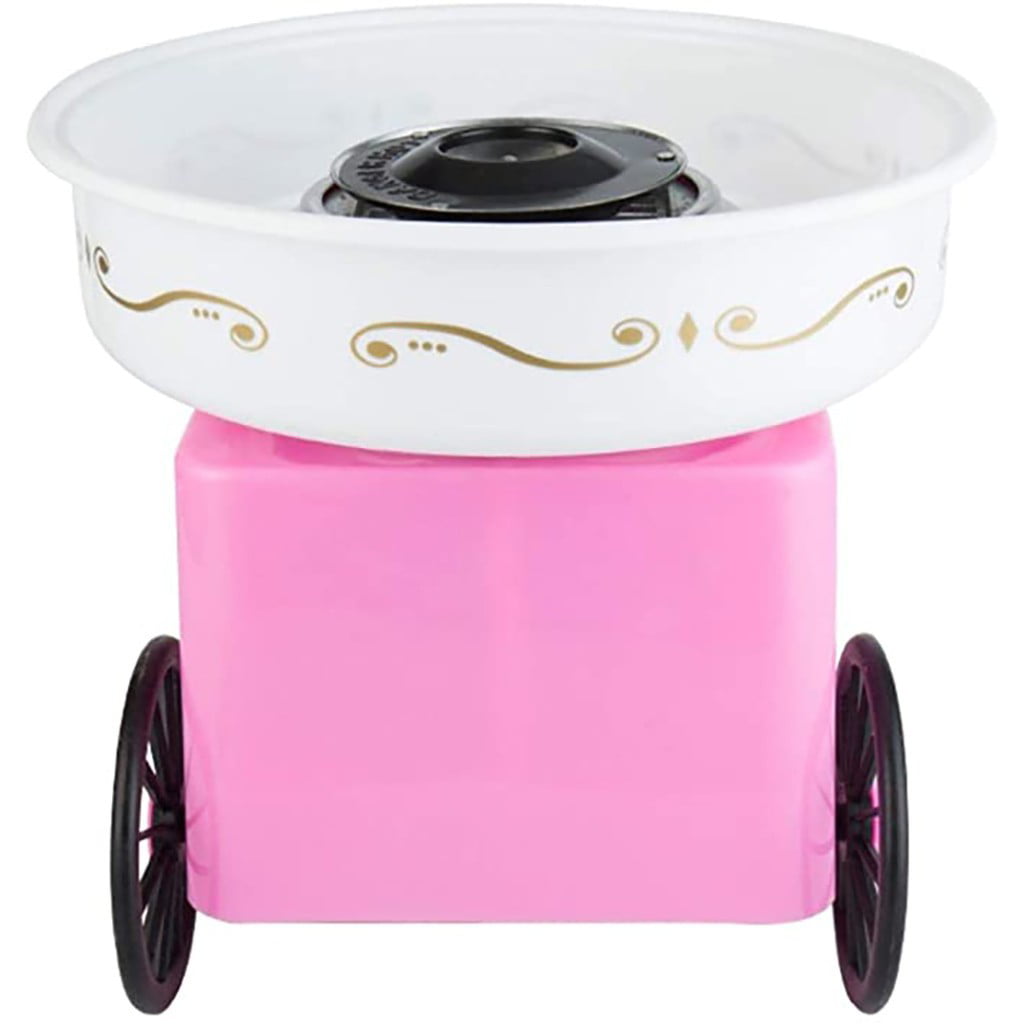 Red N/H Cotton Candy Maker Fashion Cotton Candy Machine JK-1801 Cotton Candy Maker Mini Home Cotton Candy Machine Stainless Steel Bottom Groove for Family Party 