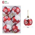 thumbnail image 1 of Bolas de Navidad transparentes para decoración del árbol de Navidad, adornos colgantes de 6 piezas, 6cm, 1 of 4