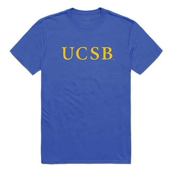 W Republic Apparel 516-112-B02-05 University of California Santa Barbara Mens Institutional Tee, Royal - 2X