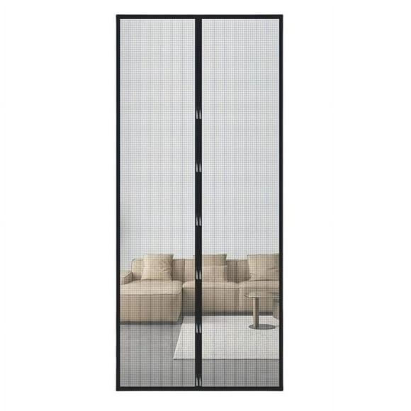 Mosquito screen with magnetic door closure, fly screen for balcony and patio door