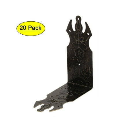 

Unique Bargains Chest Gift Box Desk Edge Cover Corner Protector Bronze Tone 69mm x 28mm 20PCS