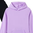 thumbnail image 3 of newwalpole Toddler Kids Tracksuit Boys Girls 2 Piece Sweatsuit Jogging Outfits Jogger Sweatpants Hooded Sweatshirt Fashion Clothing Sets Purple for Size 7-8 Years, 3 of 3