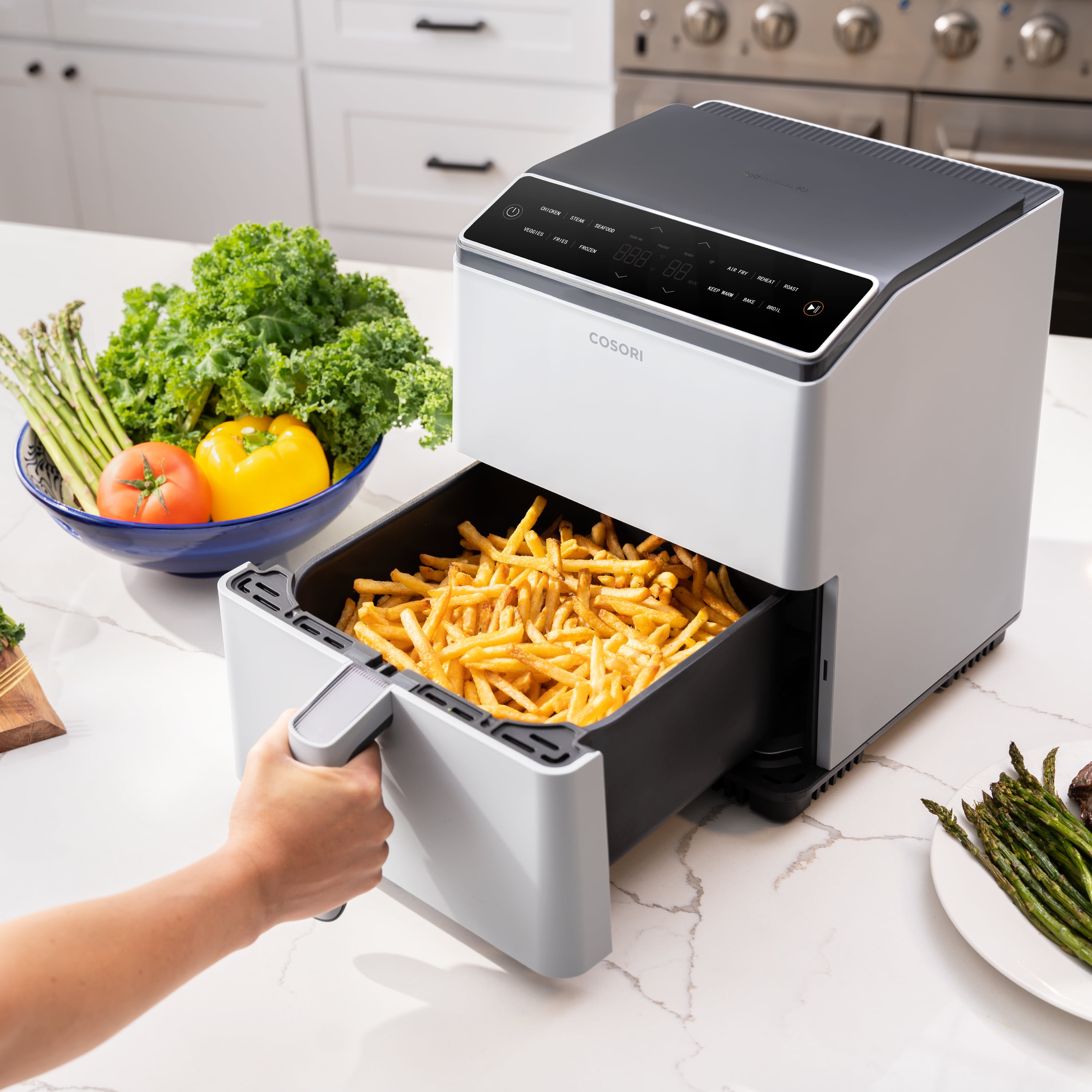  COSORI Pro III Air Fryer Dual Blaze, 6.8-Quart, Precise Temps  Prevent Overcooking, Heating Adjusts for a True Air Fry, Bake, Roast, and  Broil, Even and Fast Cooking, In-App Recipes, 1750W, Dark