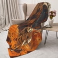 thumbnail image 3 of Fuzoiu Astronaut Exploring Mars Print Flannel Throw Blanket,Light Weight Warm Decorative,Throw Blanket Cover for Sofa, Couch, Bedroom,Travel-40"x30", 3 of 6