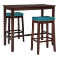 thumbnail image 1 of Bowery Hill Modern / Contemporary Wood Three Piece Bar Dining Set in Blue, 1 of 5