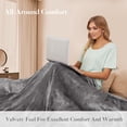 thumbnail image 5 of GONUES Heated Blanket 62"x 84" Twin Size Soft Warm Flannel Fast Heating Blanket, 4 Fast Heating Levels & 1-10H Auto off, Grey, 5 of 8