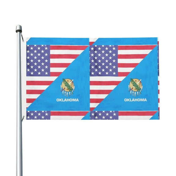 America Oklahoma Flag Flags 3 X 5 Foot Printed Bright And Vivid Colors Flag With Two Grommets