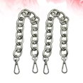 thumbnail image 4 of ColoMX 2 piezas de 30 cm de cadena de hierro de repuesto para manualidades antiguas, accesorios de correa para bolsos, accesorios de asa para equipaje de mano (plata), 4 of 7