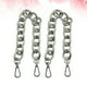 thumbnail image 4 of ColoMX 2 piezas de 30 cm de cadena de hierro de repuesto para manualidades antiguas, accesorios de correa para bolsos, accesorios de asa para equipaje de mano (plata), 4 of 7
