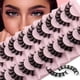 thumbnail image 2 of Juego Definitivo de Pestañas Sedosas | 10 Pares de Pestañas Postizas Reutilizables para un Efecto Cruzado Natural y Desordenado, 2 of 5