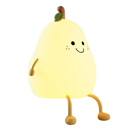 

Xewsqmlo 4pcs Cute Night Light 7 Colors Silicone Bedroom Decoration Bedside Lighting for Kids