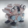 thumbnail image 2 of PENGXIANG Toys Baby Toys Engine Model Desktop Engine 8 Cylinder Car Engine Model Building Adult Mini Engine Model Toy Toys For Boys Girls, 2 of 8