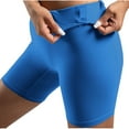 thumbnail image 2 of Antinious Women High Waist Solid Slim Yoga Shorts with Pocket and Stretch, 2 of 5