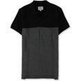 thumbnail image 1 of Polo de rugby de corte slim Ecko Unltd. con bloques de color para hombre gris mediano, 1 of 1
