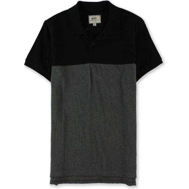 Polo de rugby de corte slim Ecko Unltd. con bloques de color para hombre gris mediano