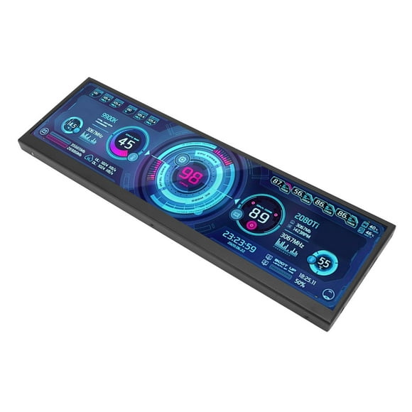 Portable Monitor, Monitor Secondary Screen 12.6 Inch 1920x550 For Laptop