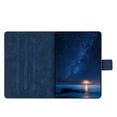 thumbnail image 2 of for Amazon Kindle Paperwhite (11th Generation) 2021 Folio Flip Case, Embossed PU Leather Case with Smart Auto Wake / Sleep & Adjustable Stand (3 Anti-Slip Strips) with Card Slots, Blue, 2 of 5