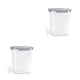 thumbnail image 4 of Cateissary Bebida de agua fría Tetera de frutas Nevera Jarra Cerradura Dispensador de bebidas Hervidor Cocina a prueba de fugas Bar Fiesta Gris 4.5L 2piezas, 4 of 6