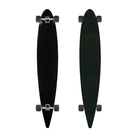 Moose Pintail 9.75" x 47.75" Longboard Dipped Black Complete
