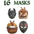 thumbnail image 3 of How To Train Your Dragon Birthday Party Supplies Pack For 16 With How To Train Your Dragon Dinner Plates, Cups, Napkins, Table Cover, Tattoos, Masks, Birthday Banner and Pin by HTOOQ - -, 3 of 7