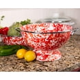 thumbnail image 2 of Golden Rabbit Sunset Swirl Enamelware Colander, 2 of 3
