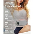 thumbnail image 4 of Portable Cordless Heating Pad for Period Cramps, 6 Heat Setting, 6 Massage Modes, Gifts for Women Her Birthday Christmas Gray, 4 of 8