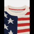 thumbnail image 4 of Suéter con Bandera Estadounidense para Mujer, Sudadera de Punto, Larga, Holgado, Estilo Invierno Otoño 2, Talla L, 4 of 10