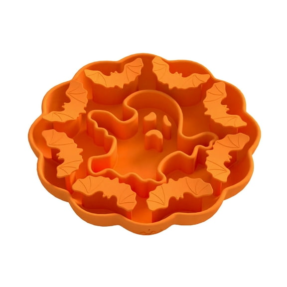 FeiFu Halloween Pet Silicone Slow Feeder Bowls Food Grade Dog Cats Dishes Non Slip Suction Cup Design Pet Feeding Supplies Safe Durable Bowls
