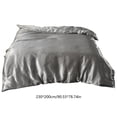 thumbnail image 3 of Cooling Ice Silk Duvet Cover – King Size 90x78 Inch Breathable Polyester Quilt Case – Soft Washed Finish for Hot Sleepers,Gray, 3 of 6