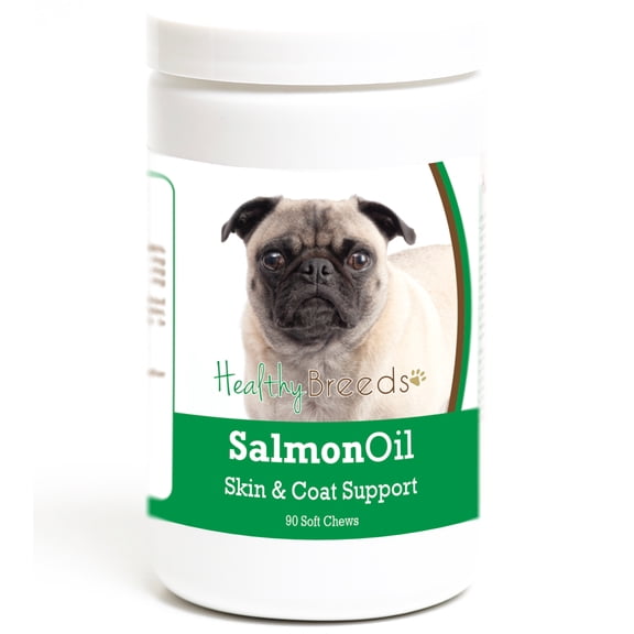 Healthy Breeds Pug Salmon Oil Soft Chews 90 Count