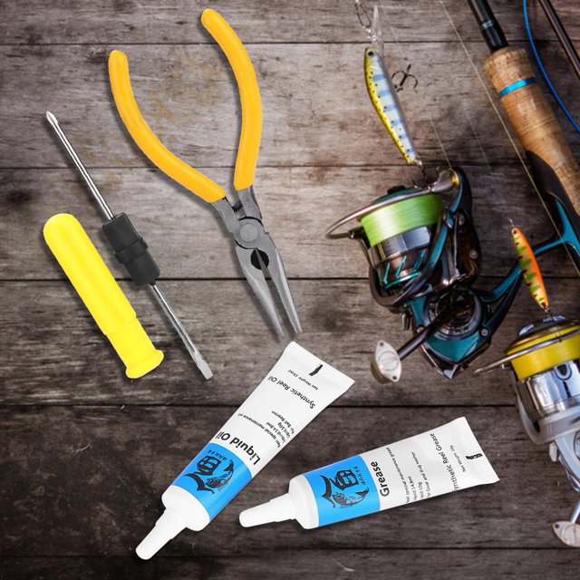 Aceite De Carrete De Pesca, Destornillador De Reparación De Alta Eficiencia De Fácil Operación Multifuncional Para Mantenimiento De Equipo De Pesca Con Caña ANGGREK Fishing Reel Lubricating Oil