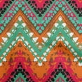 thumbnail image 1 of oneOone Silk Tabby Orange Fabric Chevron Craft Projects Decor Fabric Printed By The Yard 42 Inch Wide, 1 of 4