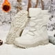 thumbnail image 4 of Botas de nieve de lana de caña alta y gran tamaño para exteriores de Harbin para hombres y mujeres, botas cálidas de algodón para mujer, 4 of 5