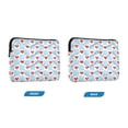 thumbnail image 6 of FORMRS 13-13.3 inch Laptop Sleeve Case Soft Carrying Quilted Computer Bag Cover, Light Blue Checkered Heart, 6 of 6