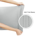 thumbnail image 4 of Unique Bargains 2-Pack Combed Cotton Solid Pillow Covers Silver Gray Queen(20"x30"), 4 of 8