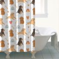 thumbnail image 4 of Dog Love Rainbow Shower Curtain 84"x72" ,Bathroom Decorative Shower Curtains Set with 12 Hooks,Modern Waterproof Washable Shower Curtain, 4 of 6