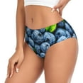 thumbnail image 2 of Balery Fresh Blueberries Ropa Interior de Algodón para Mujer con Dibujo – Braguitas Cómodas y Elásticas, Estilo Clásico-3X-Large, 2 of 6