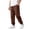 Wine, variant on Fozruso Comfortable And Stylish Boys Casual Trousers For Autumn Linen Blend Long Pants With Elastic Waist Casual Long Pants Sizes 5-6 Years(Black)