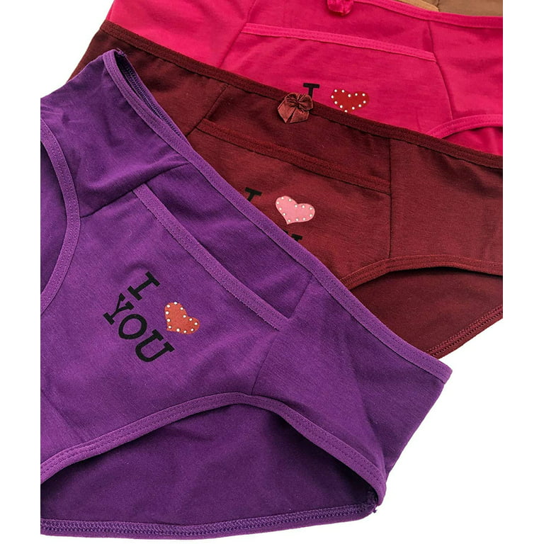 12 Pieces Underwear Women Briefs Big Polka Dot Lace Tanga Bikini Panty S-XL  (XL X-Large)