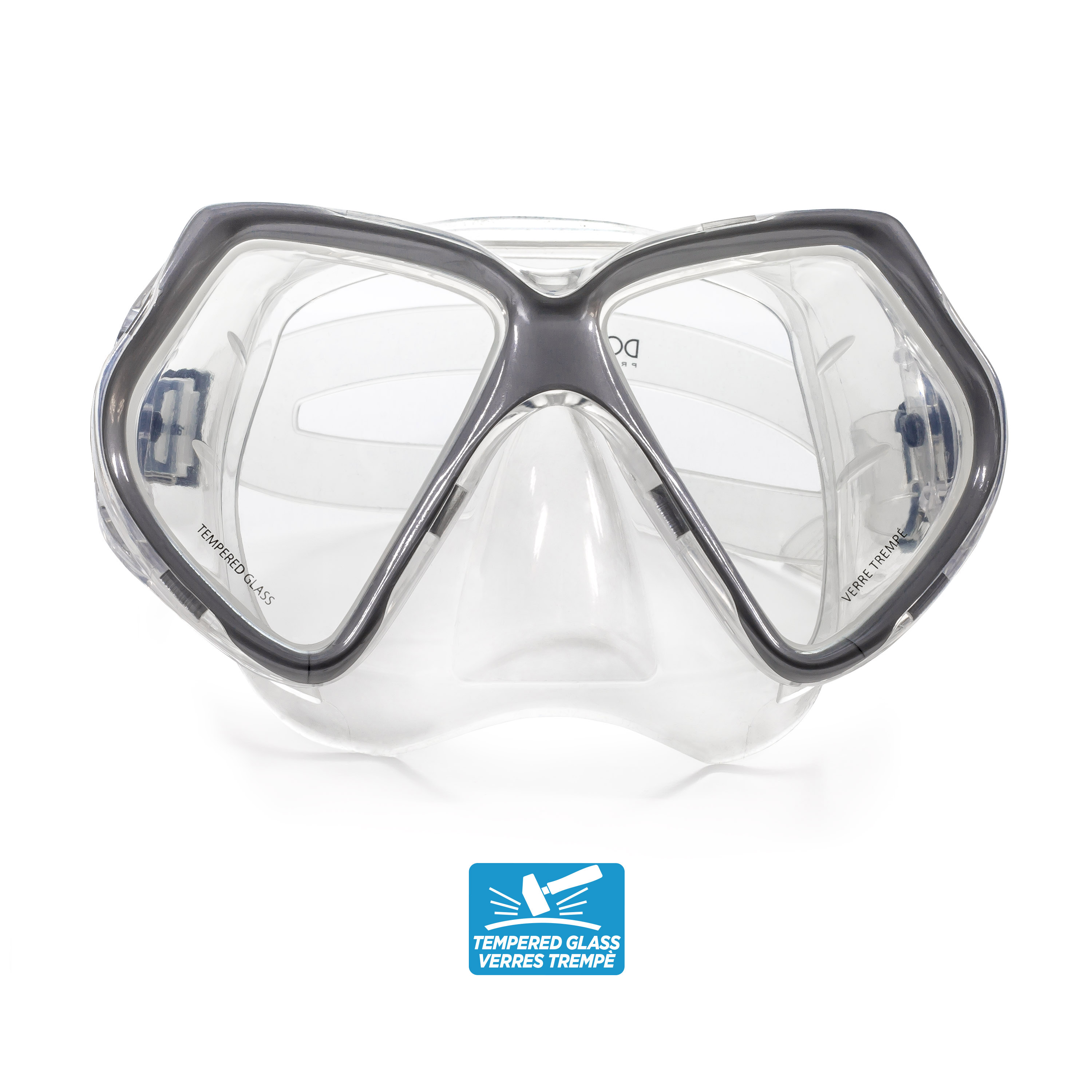 Dolfino Dyna 5-Piece Snorkel Set with Carry Bag photo 2