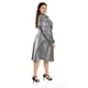 thumbnail image 2 of Vestido plisado con laso Roman Fashion /Tallas Extras, 4322 (Plateado) plateado 36, 2 of 7