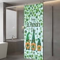 thumbnail image 3 of St. Patrick's Day Window Privacy Film, Gnomes Shamrock Clovers Blue Stripes Static Cling UV Sun Blocking Heat Control Window Tint Day and Night, Non-Adhesive One Way Privacy Cover 29.5''x78.7'', 3 of 7