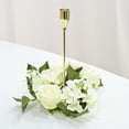 thumbnail image 3 of European Artificial Rose Candlestick Wreath For Table Wedding Decoration 20cm Artificial Rose Wreath Christmas Decor Window Prop, 3 of 11