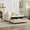 Beige, variant on LEHZROAJ Oversized Upholstered Sofa with Ottoman,Comfy Corduroy Couch Pillows Deep Seat for Living Room,Bedroom(Beige)