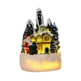 thumbnail image 5 of yotijay Christmas Figurine Village House Statue Collection Crafts Artwork Decoration for Green House, 5 of 9