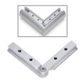 thumbnail image 2 of CRL Blumcraft BCSP1HASA Satin Anodized Horizontal Adjustable Hand Rail Corner Splice, 2 of 3